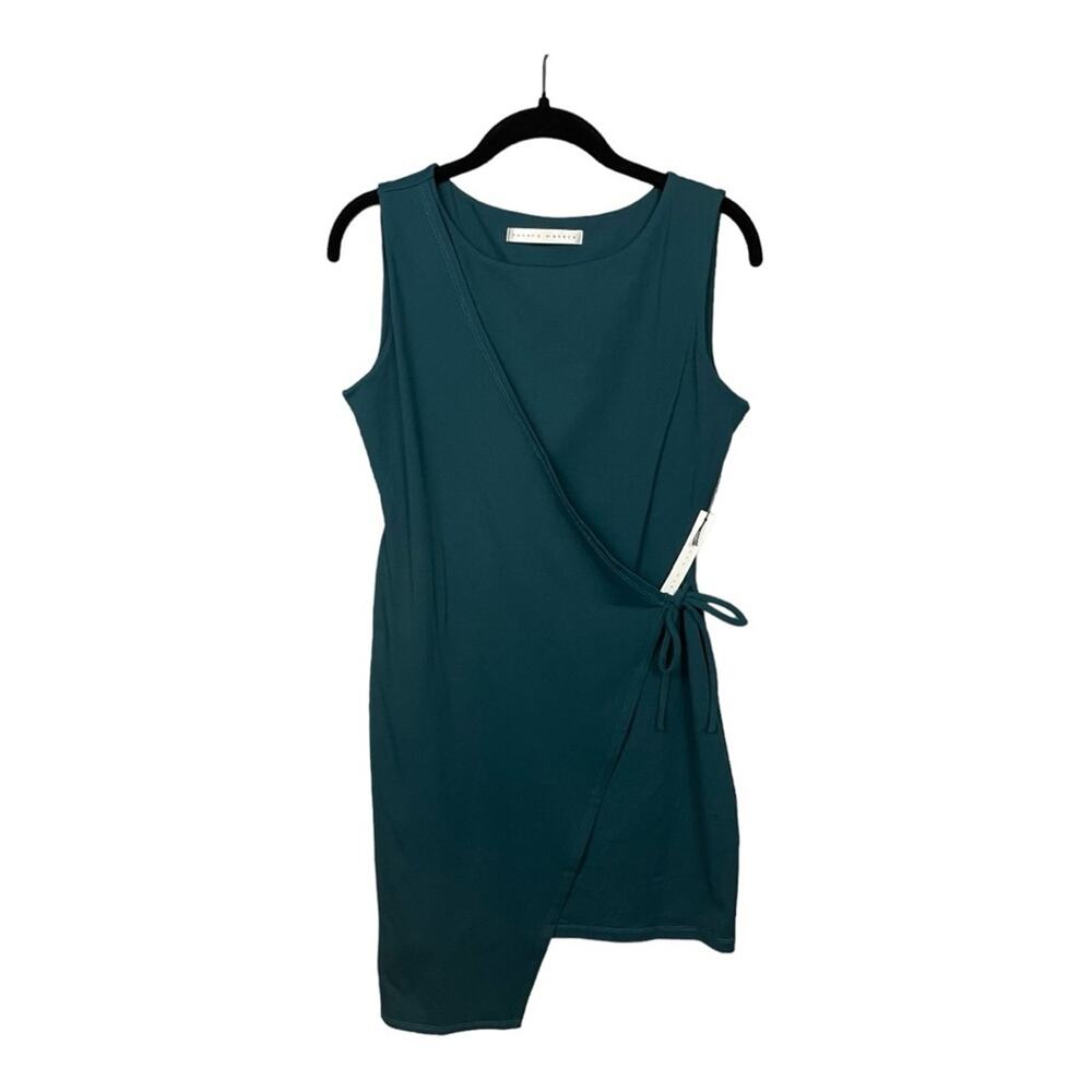 Susana Monaco Sleeveless Wrap Dress in Pine Needle Green Size‎ M NWT